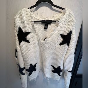 Black & White Star Sweater